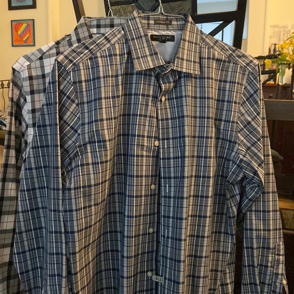 Bundle of Two Mens Large Dress Shirts
